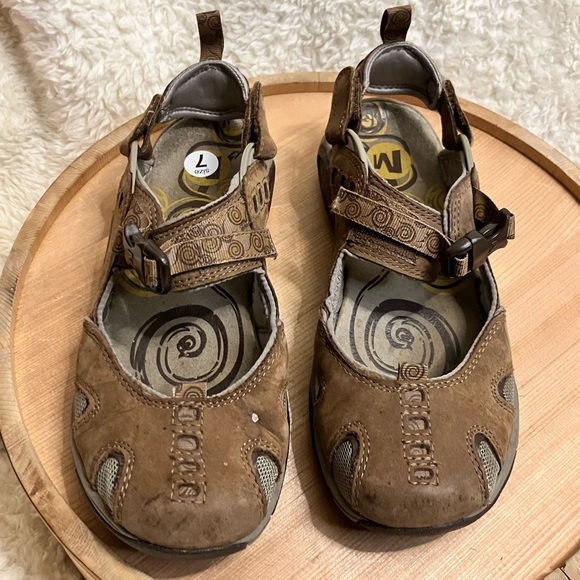 Merrell Brown Siren Ginger Brindle Mary Jane Sandals Shoes Hiking Walking Size 7 - Picture 2 of 8
